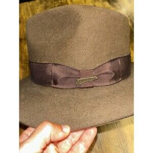 Official Indiana Jones Fedora Hat L Brown 100% Fine Fur Felt JJ Hat Center NY